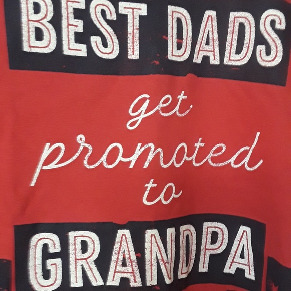 THE BEST DADS GET PROMOTED TO GRANDPA MEN'S TEE - Picture 2 of 2